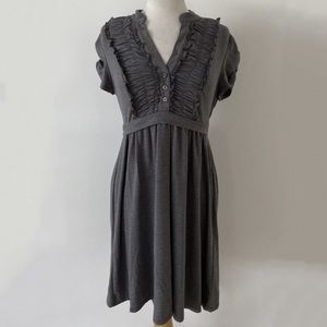 Speechless Gray Ruffle Dress